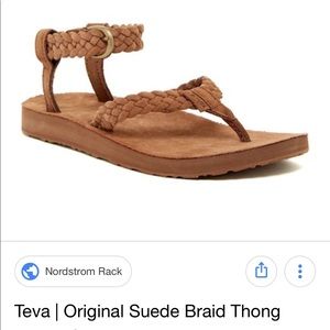 Teva Original Suede Braid Thong Sandal